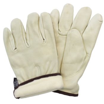 COW GRAIN LEATHER THINSULATE LINED - DRIVERS STYLE - KEYSTONE THUMB - TAN (SM -XL)