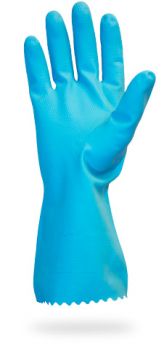PREMIUM FLOCK LINED LATEX - BLUE - 18 MIL - INDIVIDUALLY BAGGED